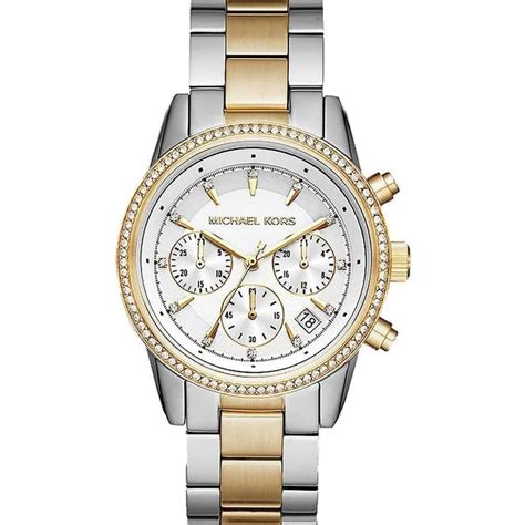 Michael Kors Ritz Women's Watch, Stainless Steel and Pavé 